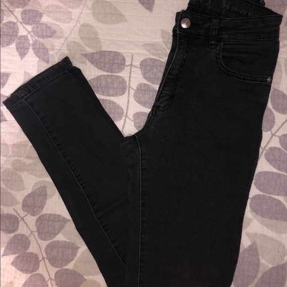 🖤FINAL SALE🖤 Zara Z1975 Skinny Jeans Black Mid Rise Size 2 — Slim Fit Classic - Picture 8 of 11